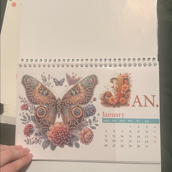 Diamond Art Desk Calendar 2026 – DIY Standing Flip Monthly Calendar For Home - Picture 3 of 14